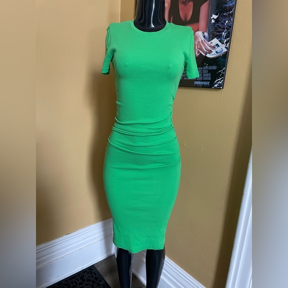 Zara Dresses & Skirts - Women’s Zara Neon Ribbed Dress ( Small )